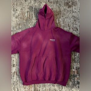 BALENCIAGA large fit hoodie Size Medium  
Authentic 
Color: Violet- PARMA Violet